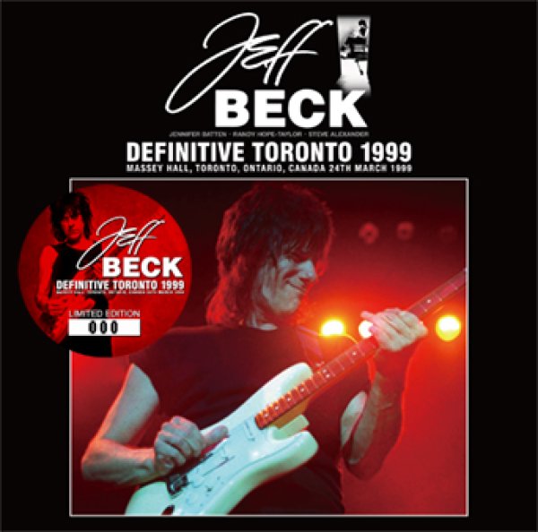 画像1: JEFF BECK - DEFINITIVE TORONTO 1999(2CD) plus Bonus DVDR* Numbered Stickered Edition Only (1)