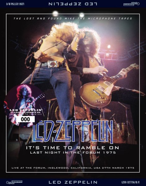 画像1: LED ZEPPELIN - IT'S TIME TO RAMBLE ON: LAST NIGHT IN THE FORUM 1975(3CD) (1)