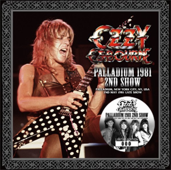 画像1: OZZY OSBOURNE - PALLADIUM 1981 2ND SHOW(1CD) (1)