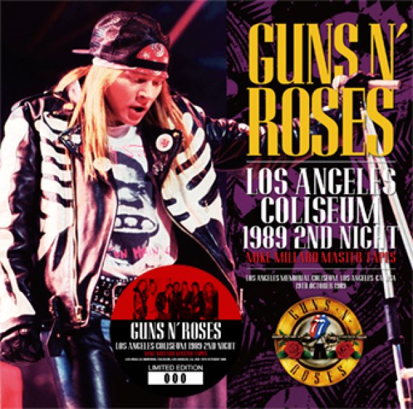 画像1: GUNS N' ROSES - LOS ANGELES COLISEUM 1989 2ND NIGHT: MIKE MILLARD MASTER TAPES(1CD) (1)