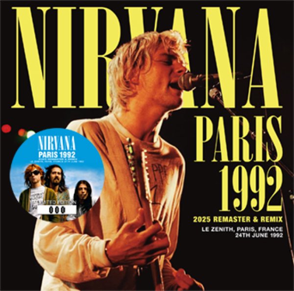 画像1: NIRVANA - PARIS 1992: 2025 REMASTER & REMIX(1CD) (1)