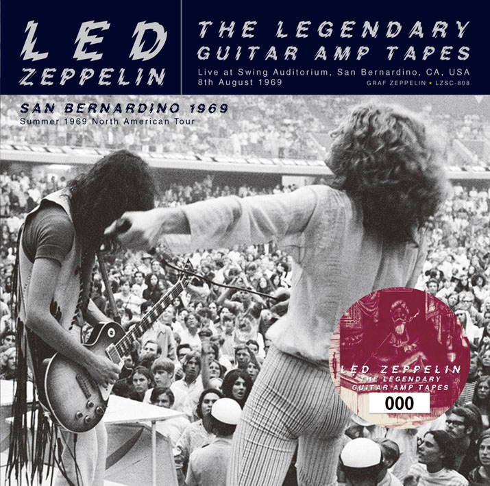 LED ZEPPELIN THE LEGENDARY GUITAR AMP TAPES: SAN BERNARDINO 1969 (CD)  navy-blue