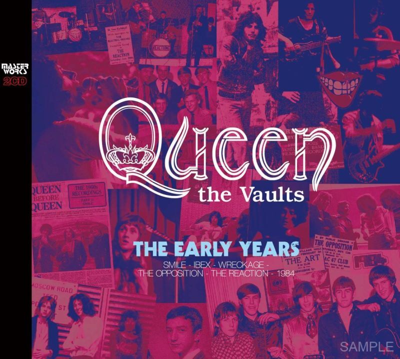 QUEEN - THE VAULTS: THE EARLY YEARS (2CD) - navy-blue